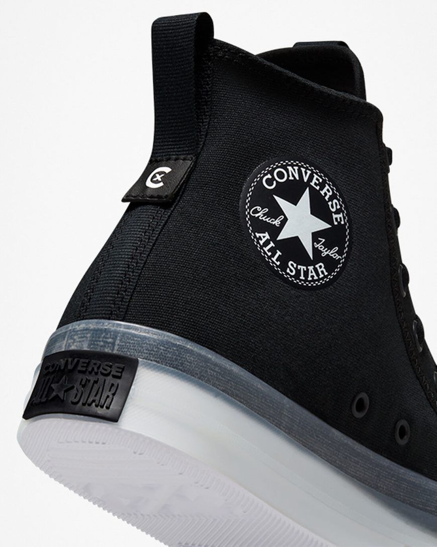 Dámské Boty Vysoké Converse Chuck Taylor All Star CX Explore Černé Bílé | CZ DBZT12